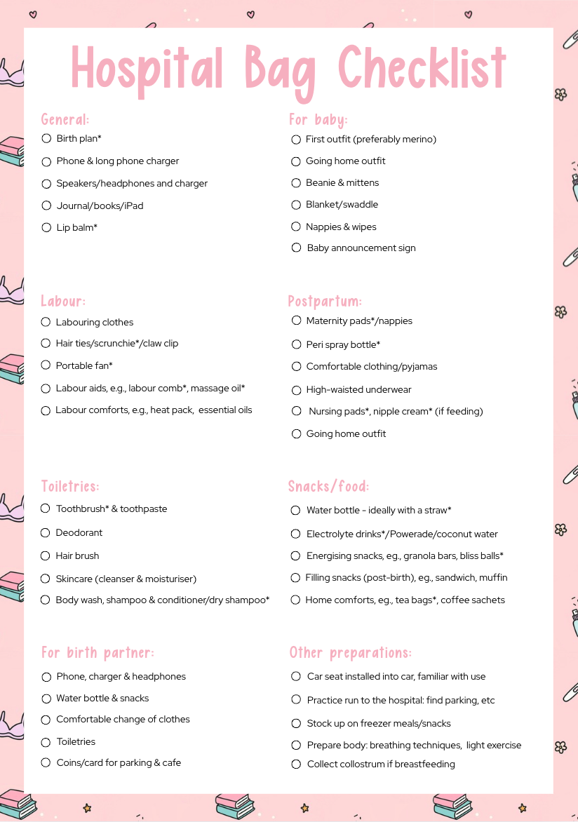 Hospital Bag Checklist