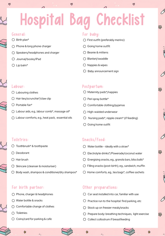 Hospital Bag Checklist
